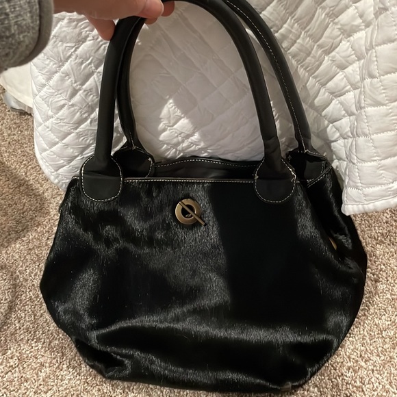 Guia’s, black calf hair hobo bag. Made in Italy. EUC - Picture 3 of 4